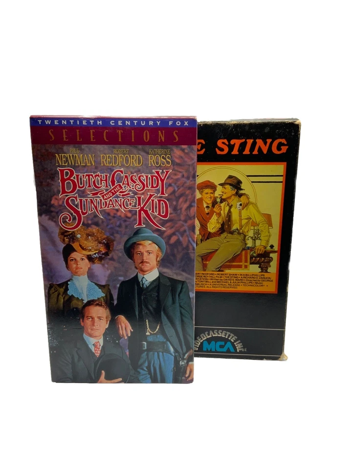 Redford VHS Movie Lot: The Sting (1973) & Butch Cassidy And Sundance Kid (1969) - Image 2 of 4