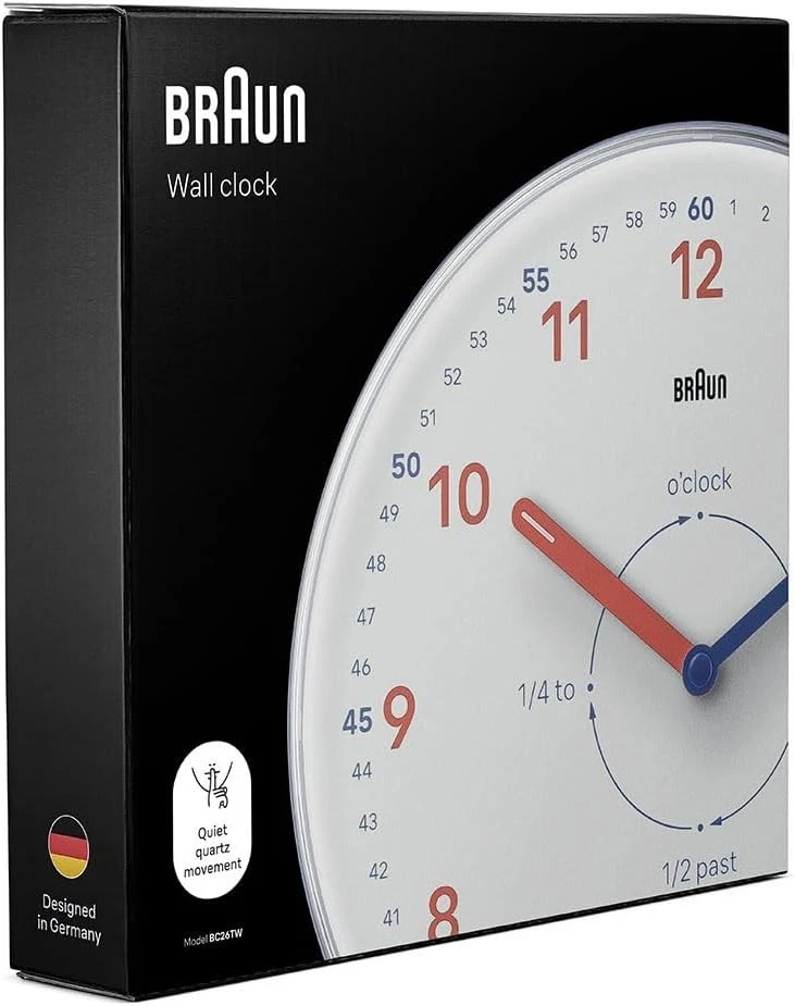 Braun BC 06 W horloge murale à quartz analogique blanc