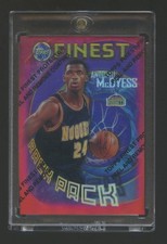1995 TOPPS FINEST ANTONIO McDYESS RACK PACK ROOKIE RC REFRACTOR SSP W/COATING