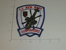1 AVN REGT 1 BN GUNFIGHTERS 1990's era color patch