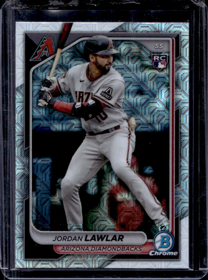 2024 Bowman Chrome Jordan Lawlar Mega Box RC Refractor Rookie #55 Diamondbacks