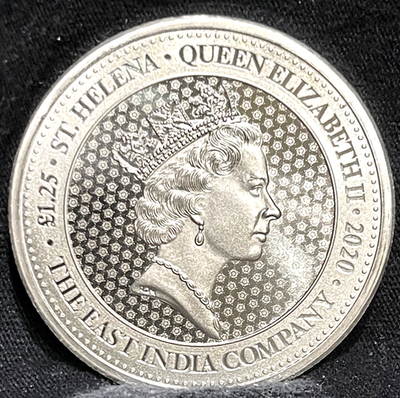 #ad 2020 U.K. St. Helena Rose Crown Guinea 1.25 Troy oz .999 Pure Silver Coin BU $93.24