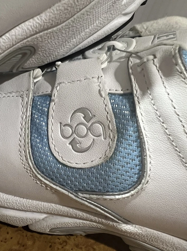 Sapato atlético ortopédico feminino DREW 10165 BOA, branco/azul, tamanho EUA 7,5 - Imagem 3 de 4