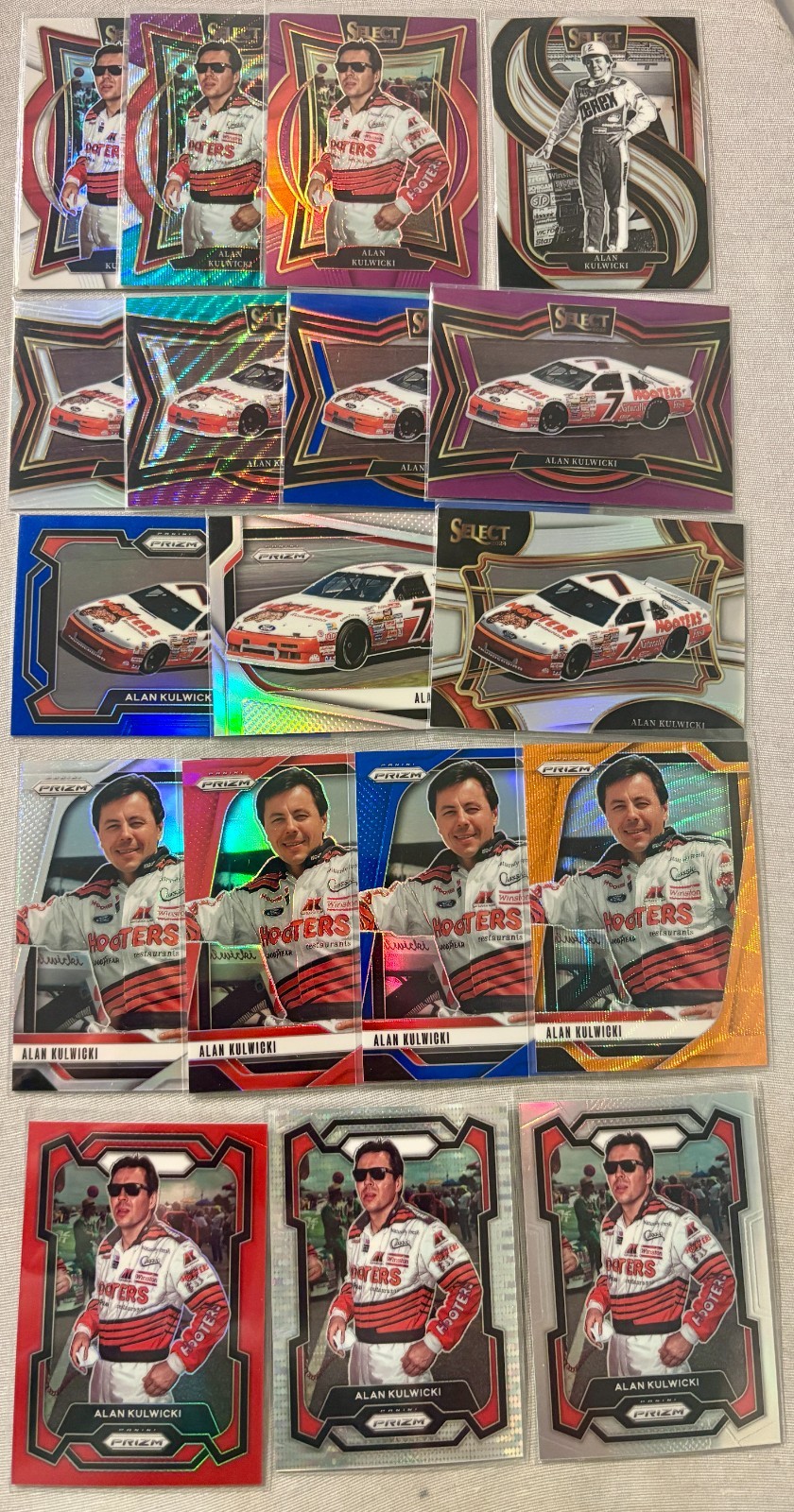 Alan Kulwicki SUPERLOT 18 cards all short prints / parallel NO DUPES