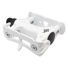 Origin8 Pro Track Light Pedals, 9/16", Powder Coat White