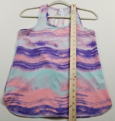 Ivivva Activewear Tank Top Girl's 12 Multicolor Tie Dye Sleeveless