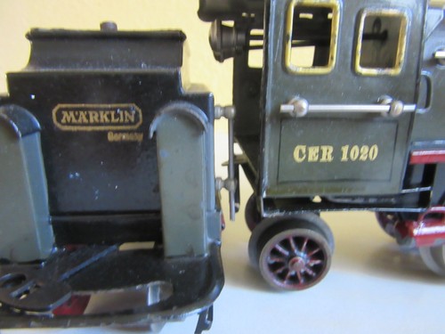 Märklin Uhrwerk Dampflokomotive CER 1020 mit 4 achs. Tender Spur 0 - Bild 5 von 13