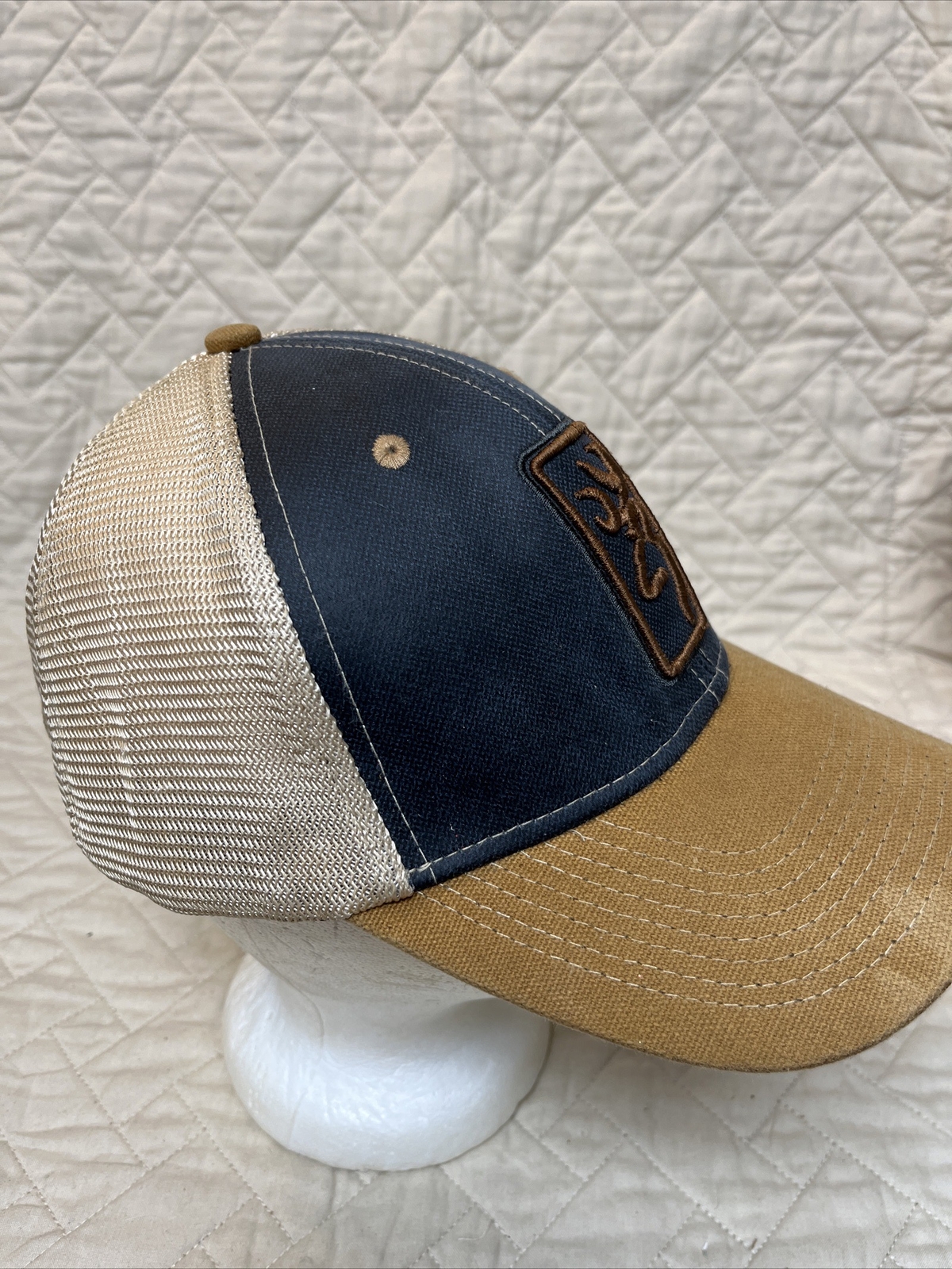 Browning Patch Mesh Trucker Hat Snapback Cap Duck… - image 8