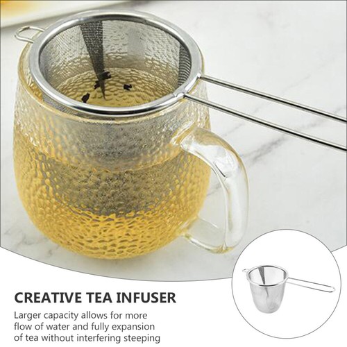 3 Count Kaffeetassen Teekocher Aus Edelstahl Filter Für Grüntee Tee-Dauerfilter - Bild 4 von 12