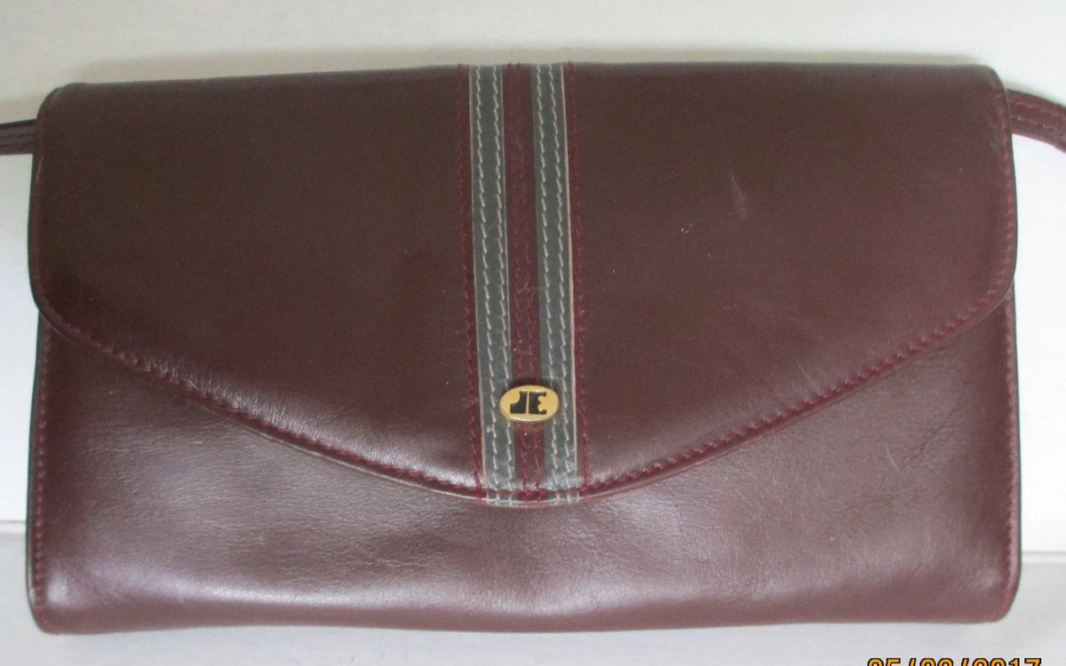 Vintage Brighton - Dark Red - Pebble Leather - Shoulder Bag | eBay