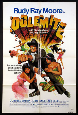 DOLEMITE RUDY RAY MOORE BLAXPLOITATION CLASSIC 1975 1-SHEET MOVIE