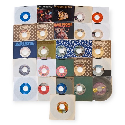Lot 70+ 70s Pop 45s Andy Gibb The Jaggerz Village People K.C. Sunshine & More! - Picture 2 of 4