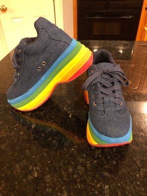 jeffrey campbell rainbow platform sneaker