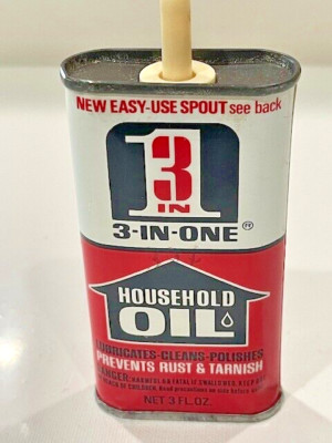 2472K - Vintage 1960's 3 in 1 Household Oil Tin Can! Good Condition ...