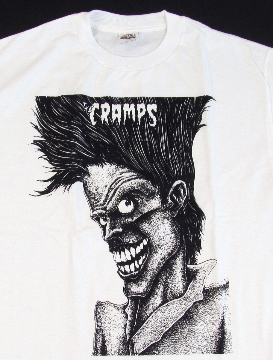 Bad Music For Bad People Maglietta Punk THE CRAMPS '' - Psicobilly, Taglie S-XXL, Colore Verde Neon Regalo Per Bassista - Foto 3