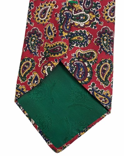 Lot 3 TOMMY HILFIGER Neckties Ties Classic Prints Paisley Striped Stars Silk VTG - Picture 6 of 7