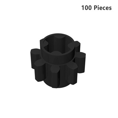 Part 3647 Technic Gear 8 Tooth GEAR Wheel T=8, M=1 BULK LOT of 100 PCS Black