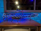 Vintage 1997 Neon BUDWEISER Bow Tie Guitar Sign (REAL NEON) Double Boxed