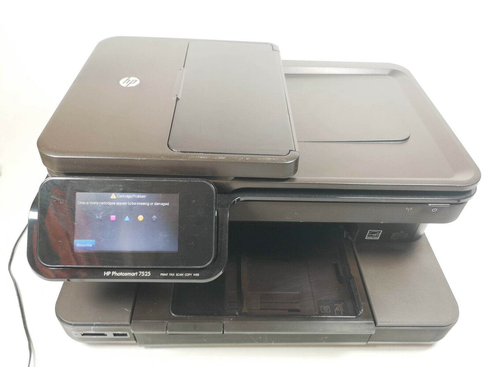 heroïne Verovering Bibliografie HP Photosmart 7525 All-In-One Inkjet Printer Tested Needs Ink 886112825249  | eBay