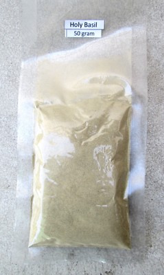  Thailändisches Kräuter gefriergetrocknetes Heiliges Basilikum Pulver 100% natürlich 50, 250, 1000 Gramm