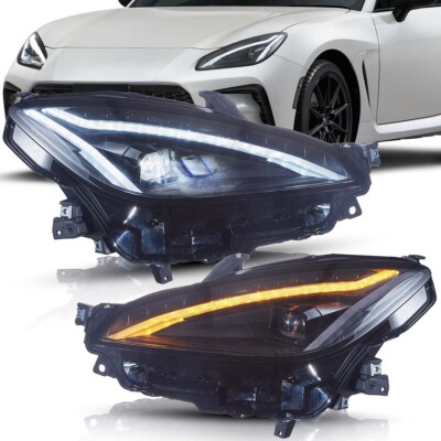 2X LED Projector Headlights for TOYOTA GR86/Subaru BRZ 2022 2023 2024 Sequential