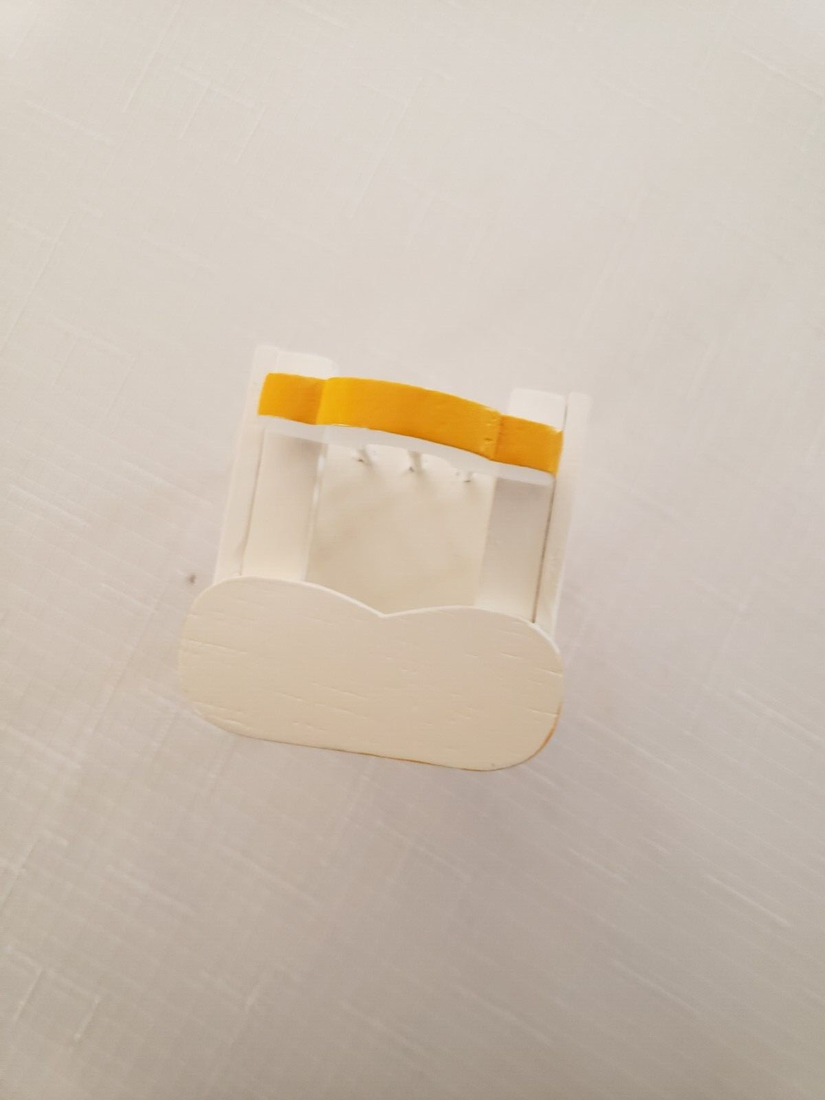 VINTAGE Wooden Miniature Dollhouse Furniture Set Bedroom Baby Set