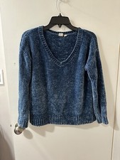 Gap Blue Super Soft Oversized Sweater XS Vneck Condition 9/10 no flaws