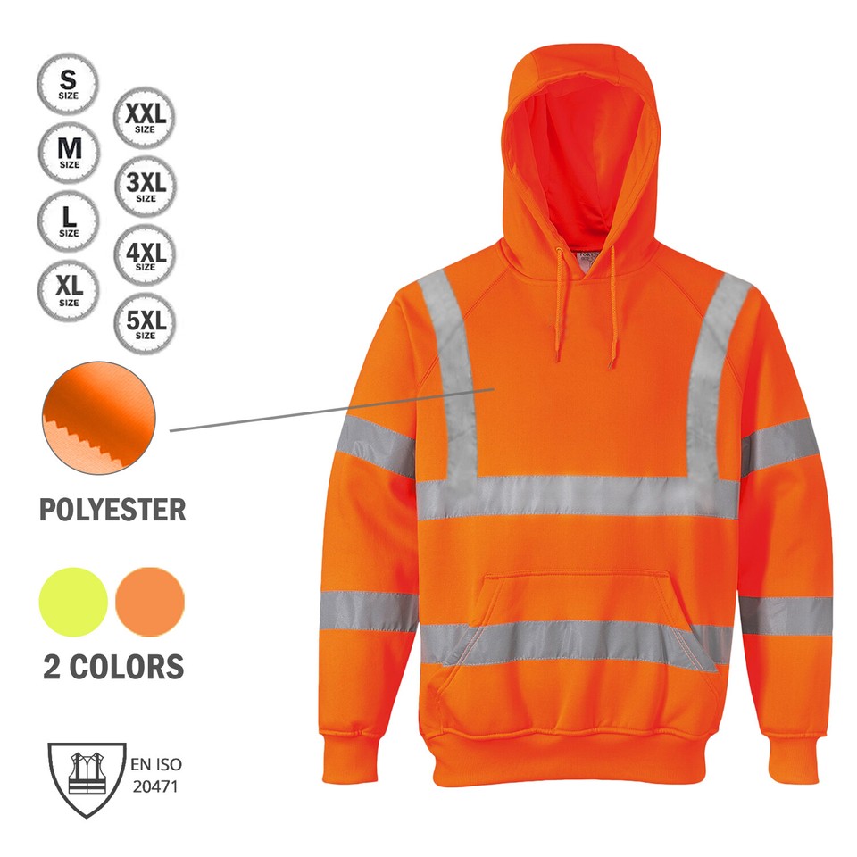 Winter Jogginghose HI VIZ Fleece-Jogginghose Für Arbeitskleidung – Sicherheit, Bequem, Mit Bund Arbeitshose Gebraucht