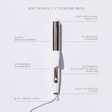 Kristin Ess Soft Waves 1 1/4 inch Curling Iron