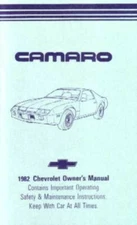 1982 Chevrolet Camaro Owners Manual User Guide Reference Operator Book Fuses OEM