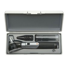 HEINE mini 3000 F.O. LED Otoscope Set with battery handle in hard case