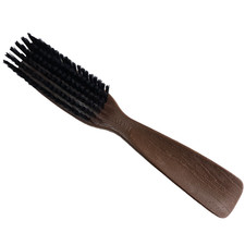 Avon Shoe Brush Nylon Bristles Shoehorn Brown Vintage Plastic Handle 10