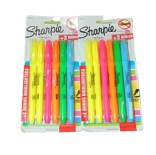 Sharpie Highlighter Markers 6 Pack Set Of 2 New