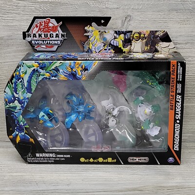 BAKUGAN EVOLUTIONS Battle Strike 6 Pack DRAGONOID Slugger Nillious Widow 
