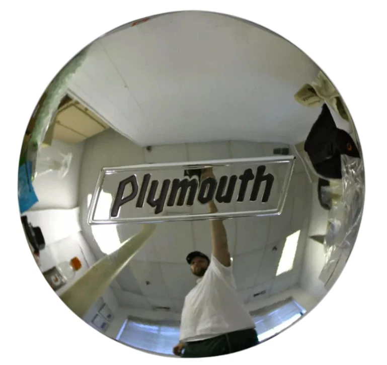 Tampa de cubo cromada tampa de roda Plymouth 1937-1938 - Imagem 2 de 4