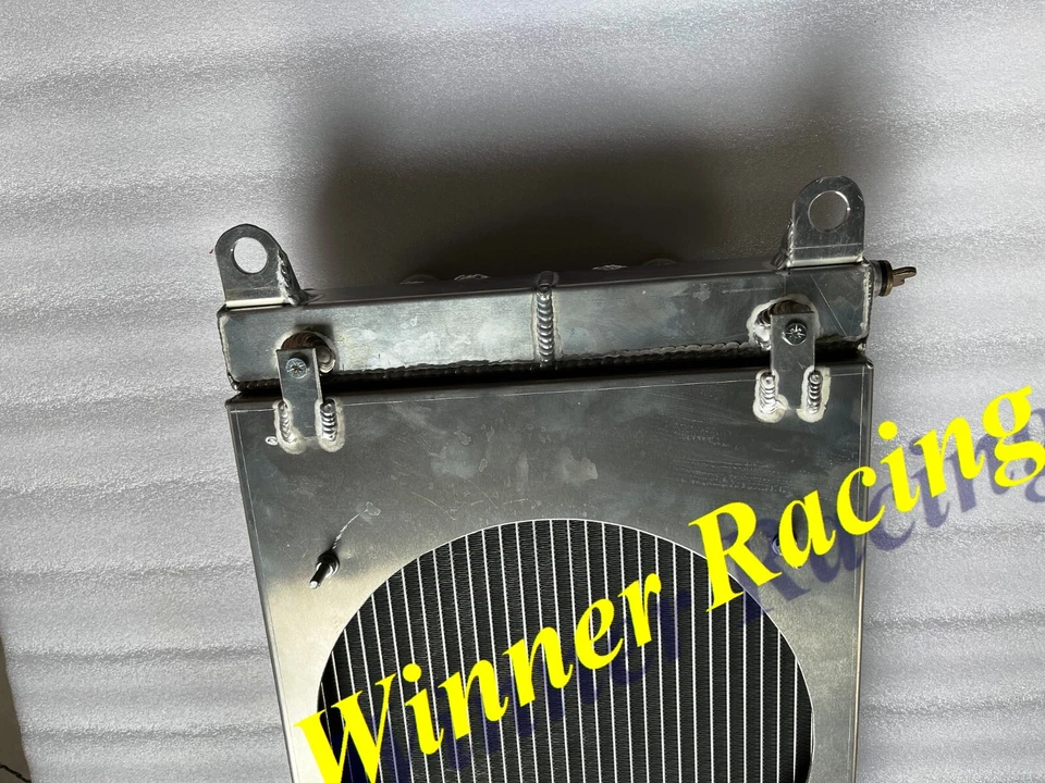 Radiador de aluminio lado derecho + cubierta + ventilador para Lamborghini LM002 5,2 L V12 1986-1993 Foto 3 de 4