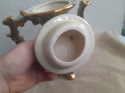 Vintage Victorian Style Large Teapot. Pheasant Scene. Gold/Green. Decorative - Picture 11 of 17