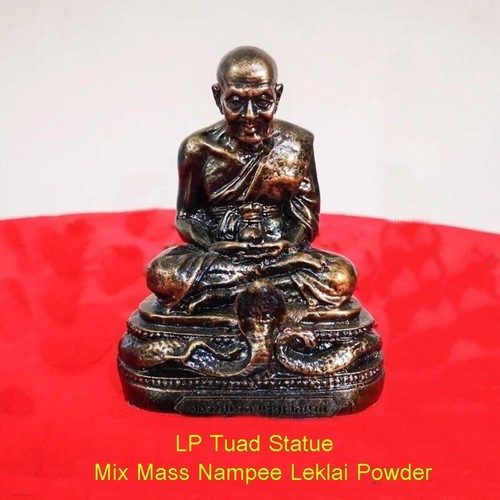 Phra LP Tuad Statue Mix Mass Nampee Leklai Powder Sacred Power Thai Amulet Rare