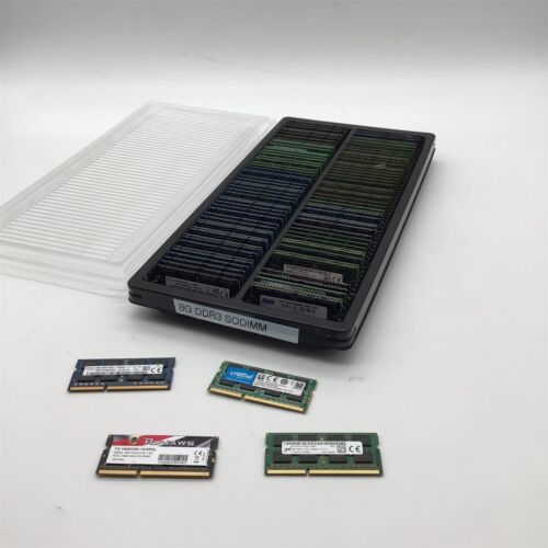 Lot of 100 Assorted DDR3 8G SODIMM RAM Various Brands Speeds