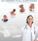 Memory Foam Neck Pillow for Pain Relief Sleeping, Adjustable Cervical Support  — photo 4
