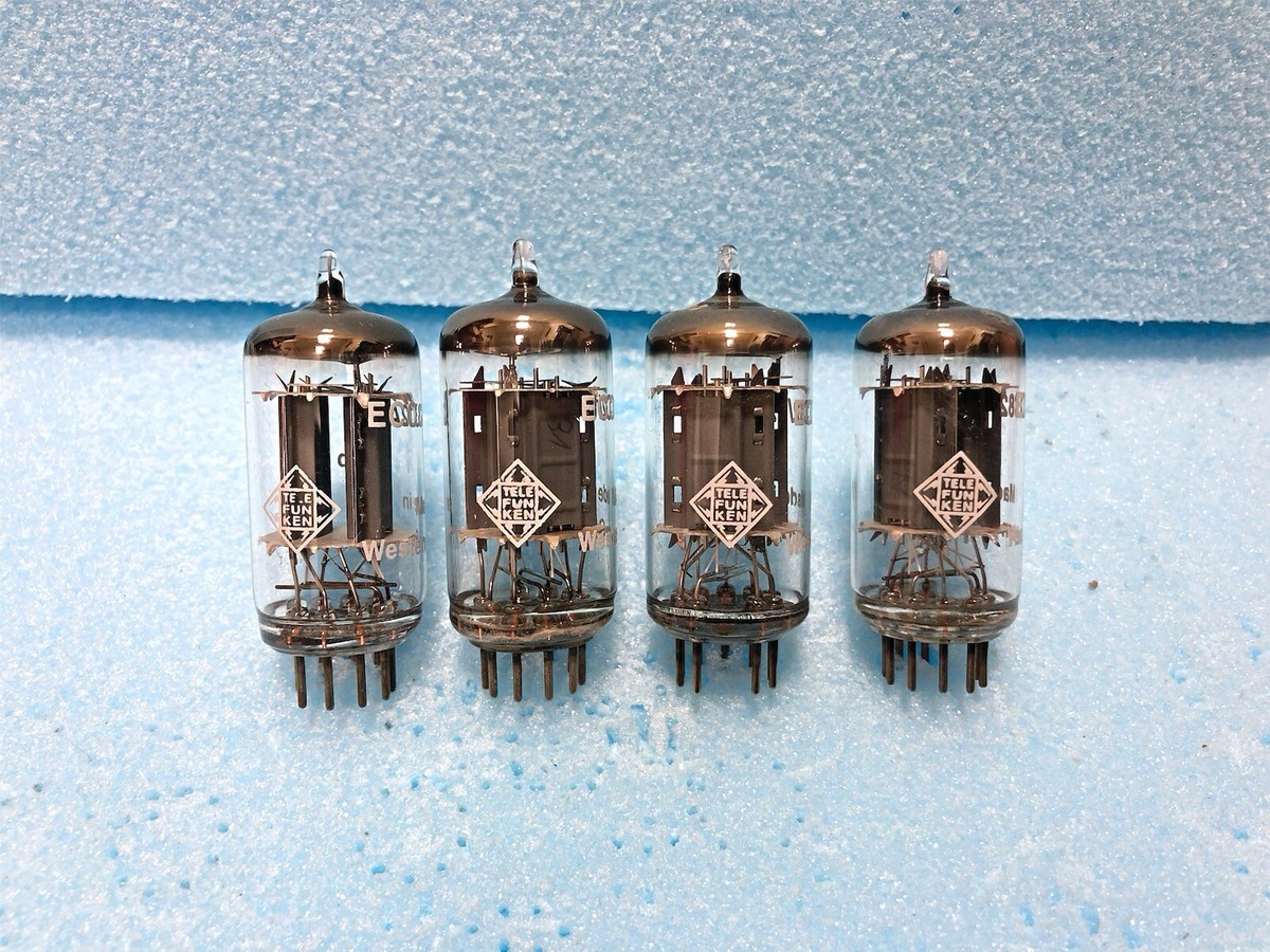 Telefunken ECC82 12AU7 Ribbed Plates Diamond Logo NOS NIB