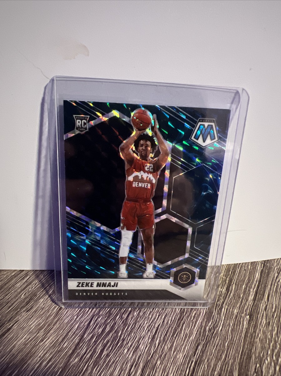 2020-21 ZEKE NNAJI PANINI MOSAIC BLUE ROOKIE RC Genesis #231