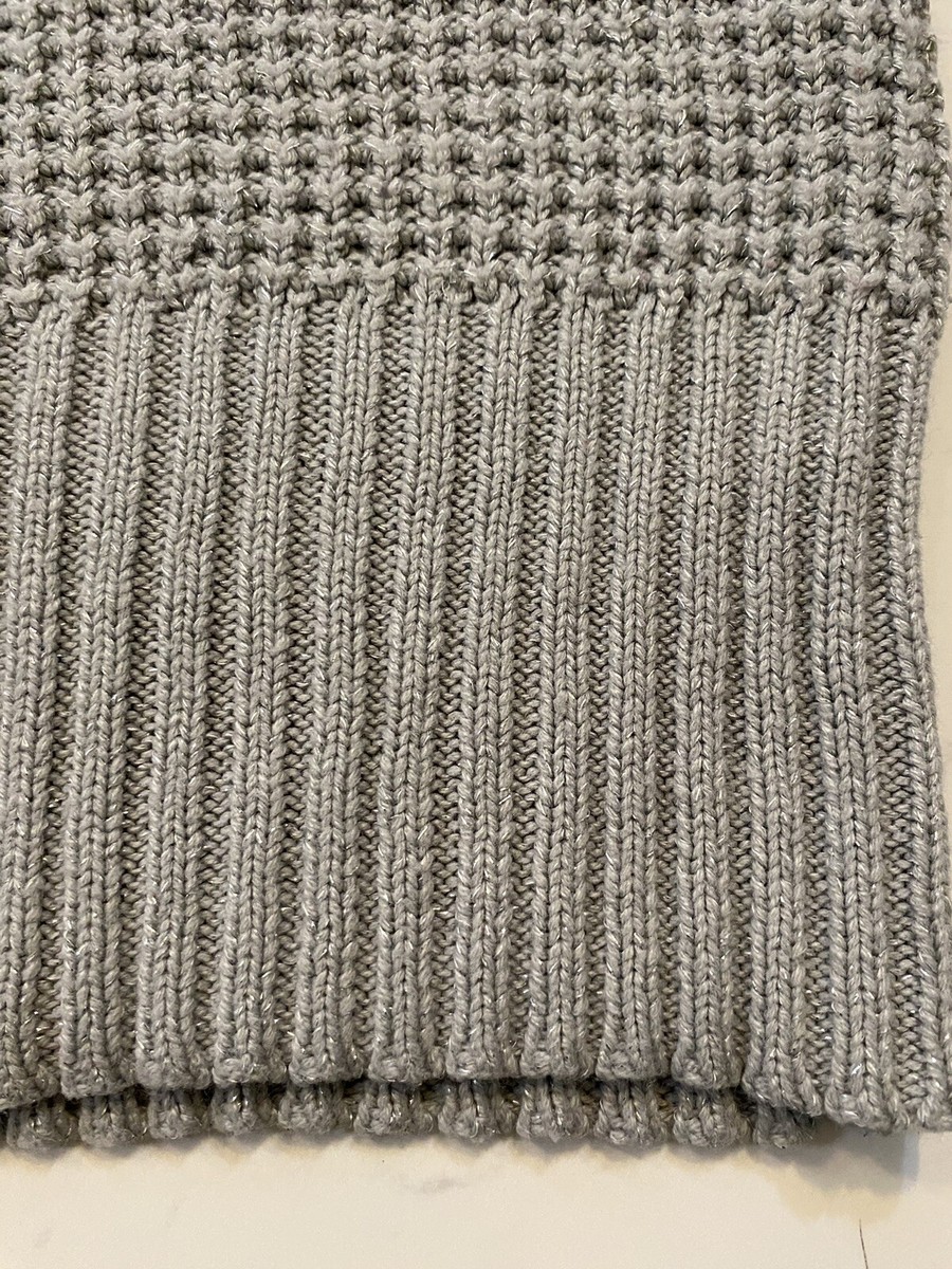 Cherry Styx Girls Sweater Large (10/11) Gray Knit Warm Long Casual