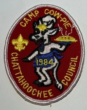 Camp Cow-Pie Georgia 1984  Boy Scout Patch RC8