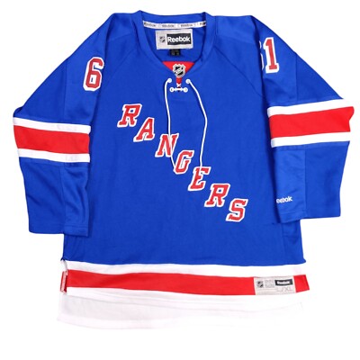 Reebok New York Rangers #61 Rick Nash Jersey Youth Size L/XL Blue Stitched 