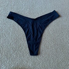 Skims Onyx Jelly Sheer Dipped Thong, Size 3X NWT