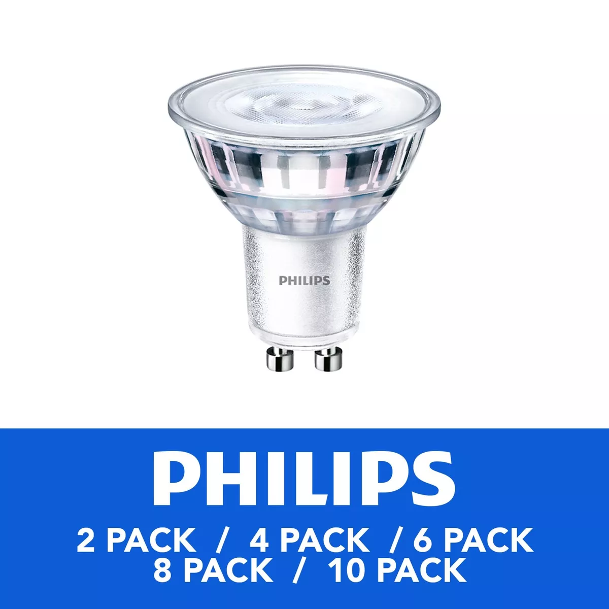 Philips LED Corepro GU10 4.6W 240V 3000K Non Dimmable Light Bulb