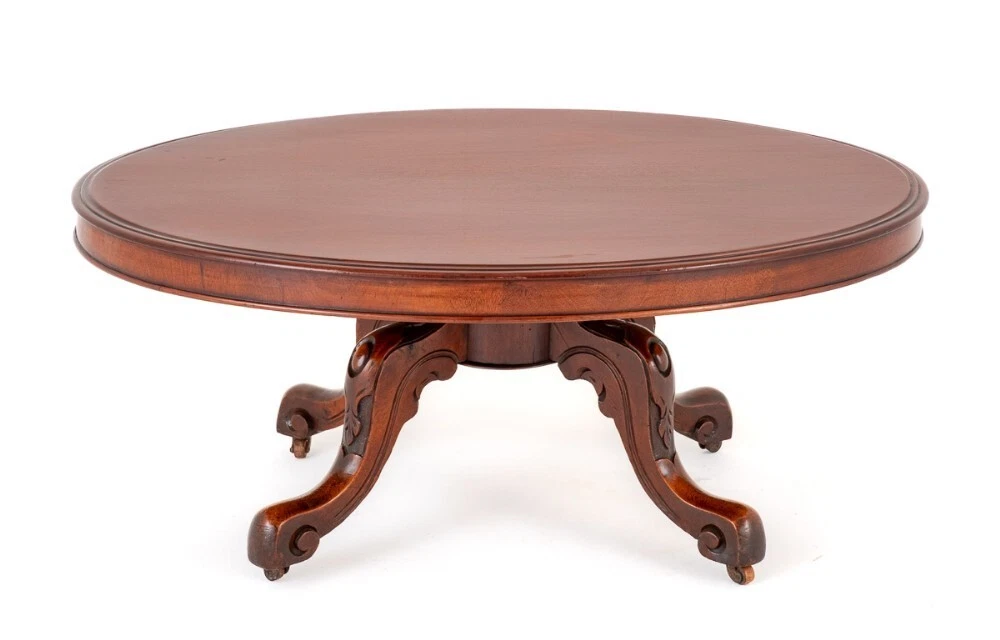 Oval mahogany coffee table online