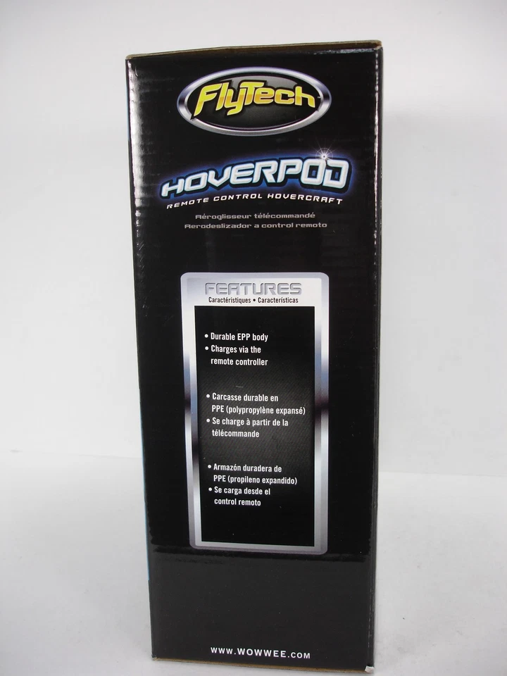 NEW WOWWEE FLYTECH HOVERPOD REMOTE CONTROL HOVERCRAFT BLUE 4162 INDOOR ONLY - Image 4 of 4