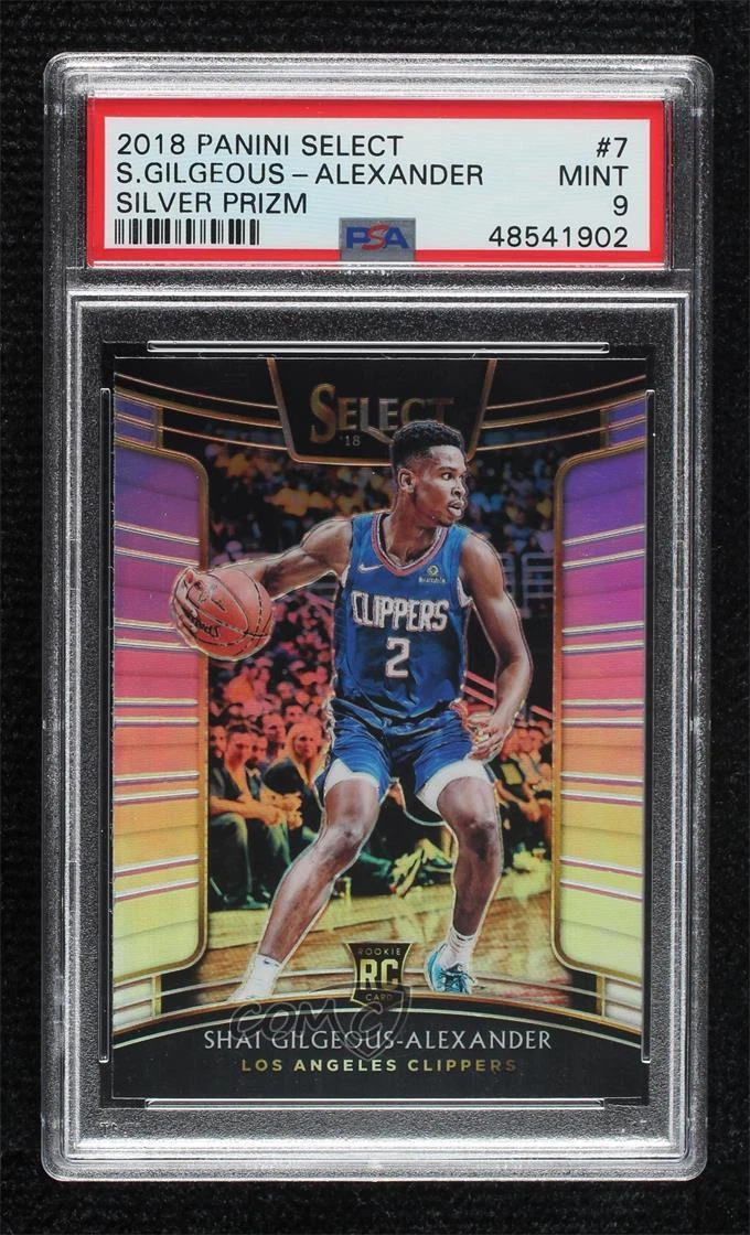 2018 Select Concourse Silver Prizm Shai Gilgeous-Alexander PSA 9 MINT Rookie RC